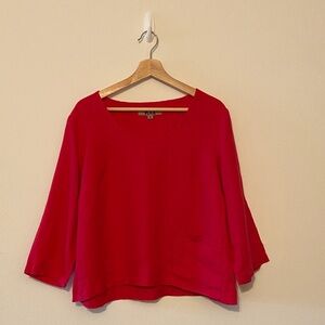 New Flax Red Women's Top, Size Small